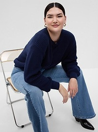 Shaker-Stitch Crewneck Sweater | Gap (US)