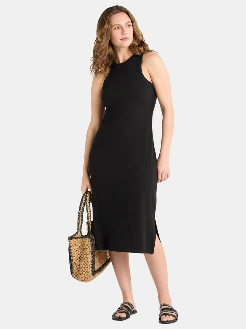 Time and Tru Women's High Neck Tank Dress, XS-XXXL | Walmart (US)