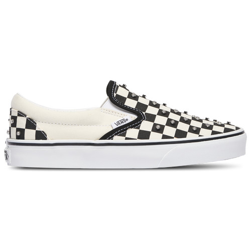 Vans Womens Vans Classic Slip-On - Womens Shoes White/Black Size 10.0 | Foot Locker (US)