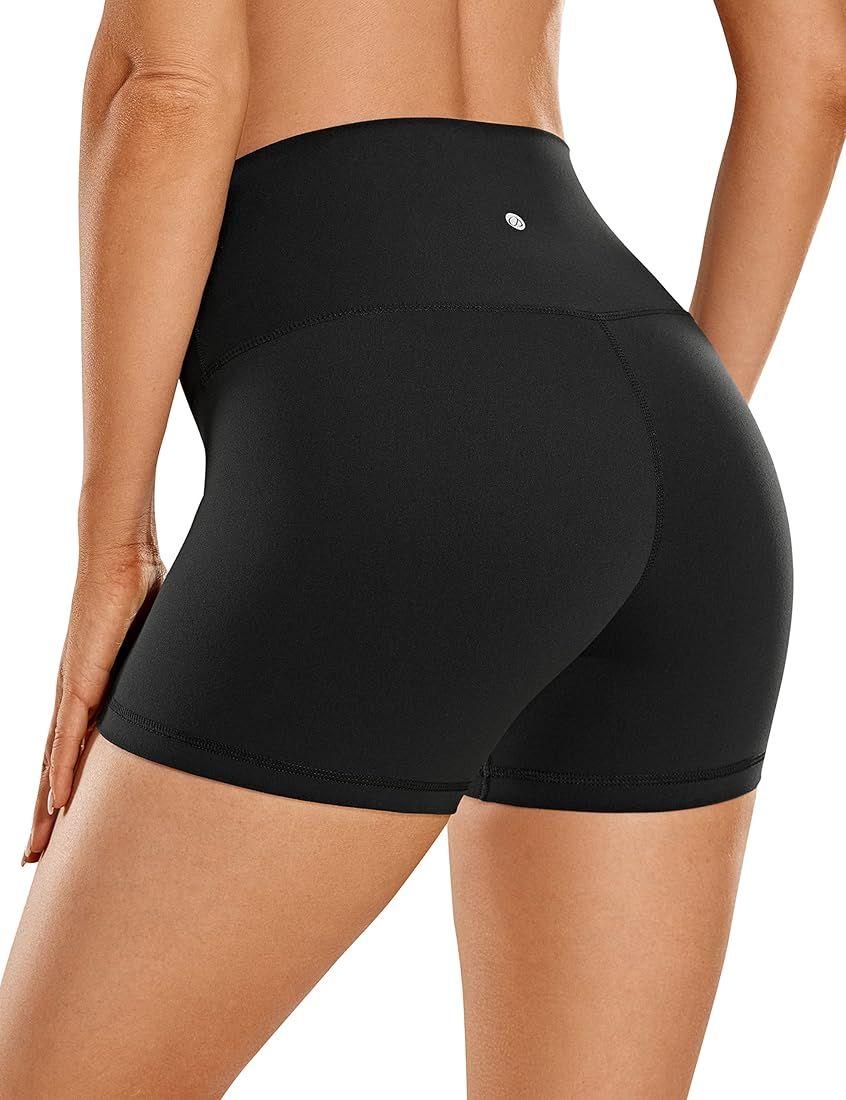 CRZ YOGA Womens Butterluxe Biker Shorts 2.5'' / 4'' / 6'' / 8'' /10'' - High Waisted Booty Workout V | Amazon (US)