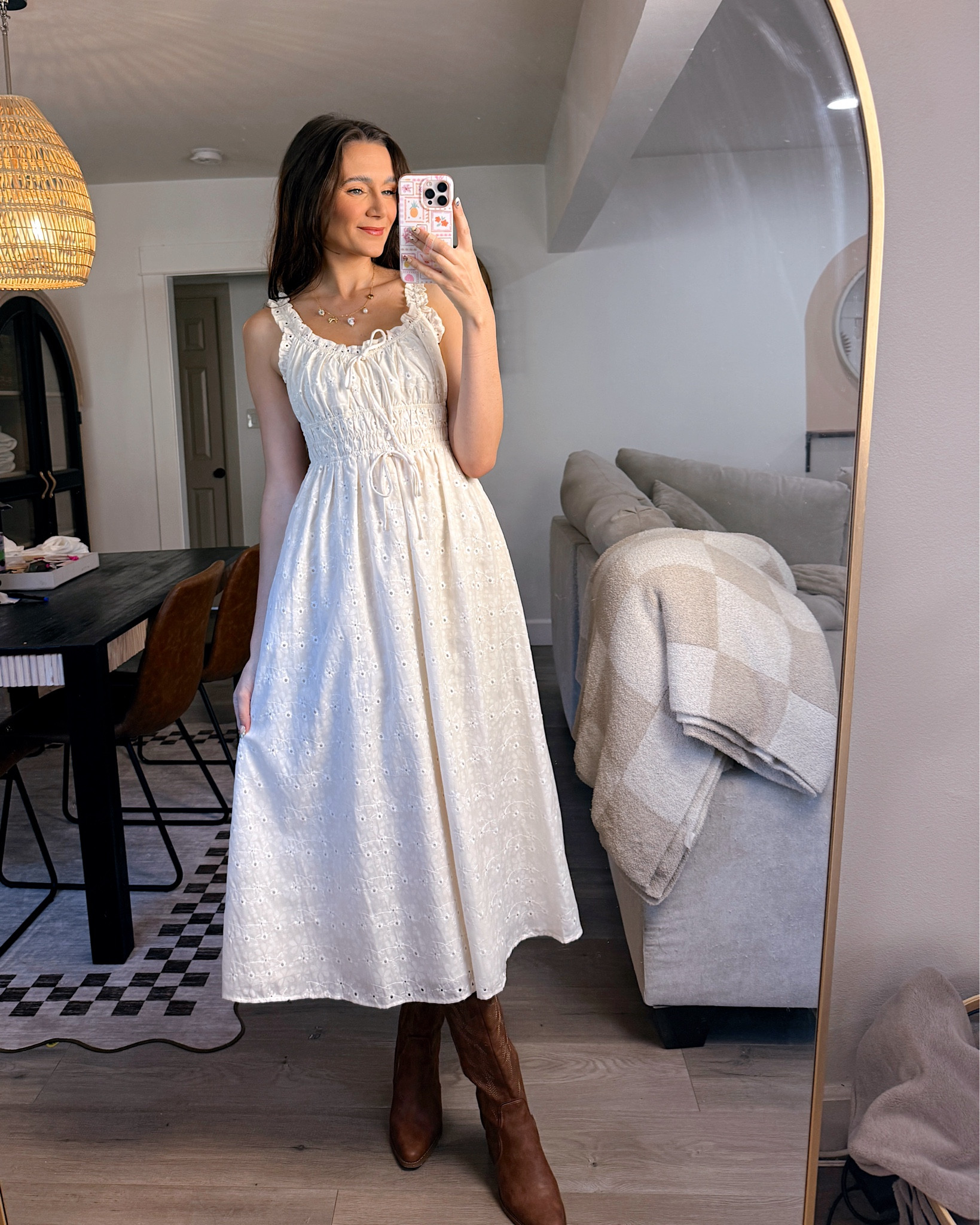 Wearing an XS in the dress!

Boots are currently sold out in this exact color, but still available in several colors.


#LTKFindsUnder50 #LTKFindsUnder100