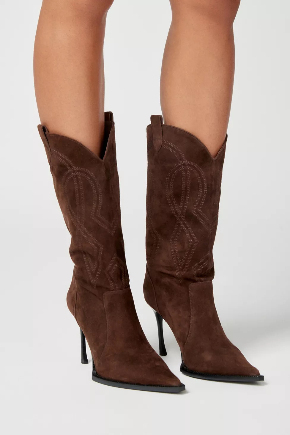 Jeffrey Campbell Sabotage Suede Cowboy Boot | Urban Outfitters (US and RoW)