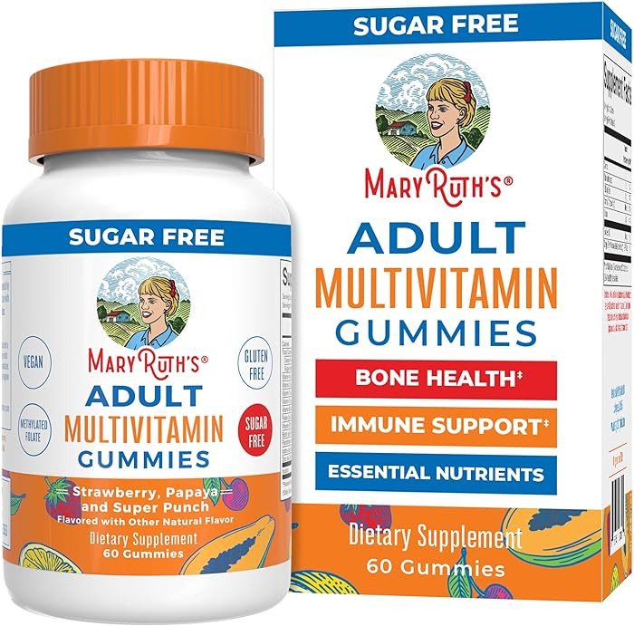 MaryRuth Organics Multivitamin for Women and Men | Sugar Free | Adult Multimineral Gummy with Vit... | Amazon (US)
