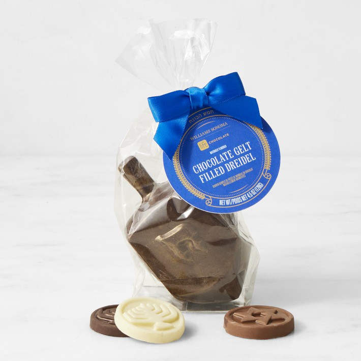 Chocolate Hanukkah Gelt Dreidel | Williams-Sonoma