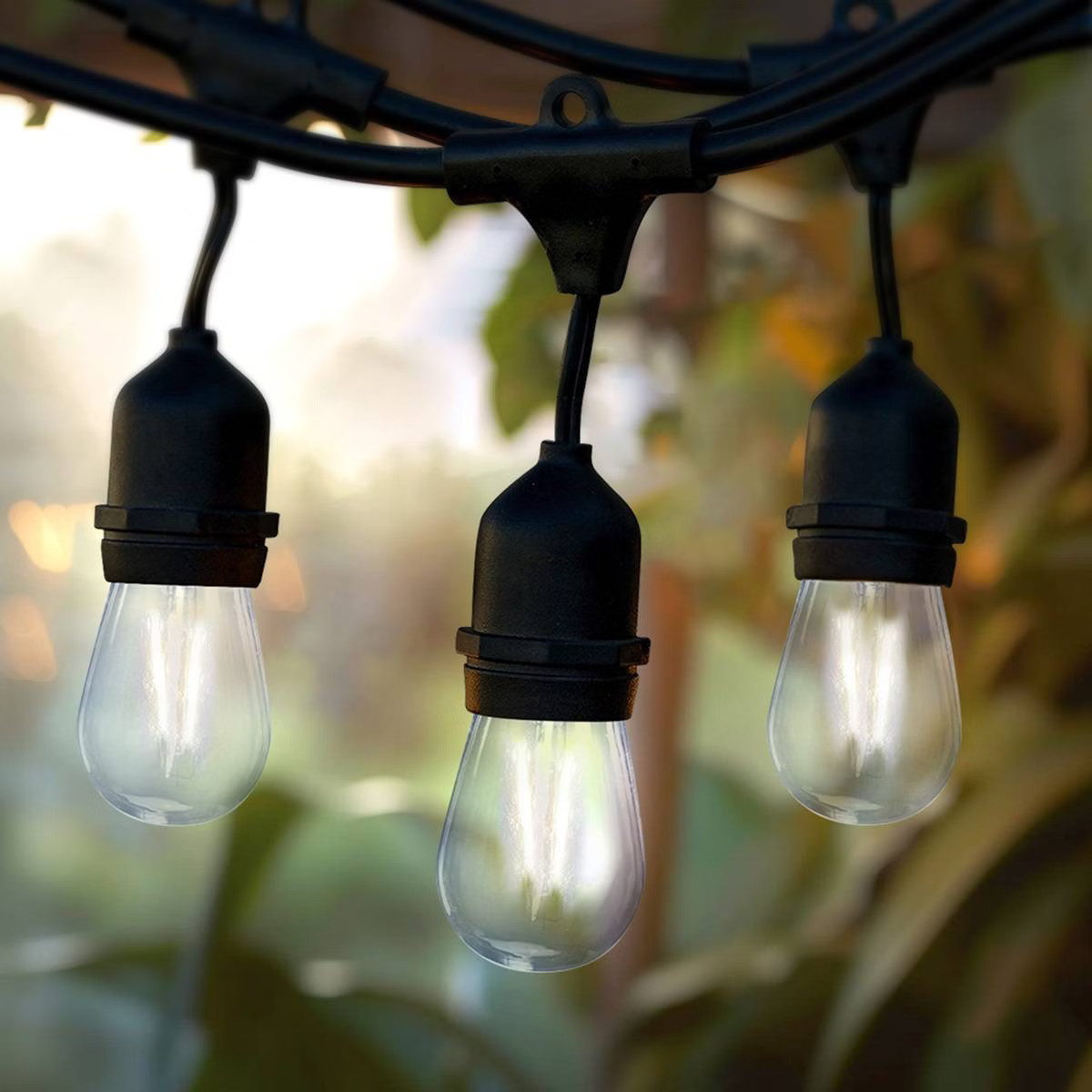 Brightech 15-Bulb LED Ambience Pro Hanging 2W 48ft 3000K S14 Indoor Outdoor Plug-in String Lights... | Target