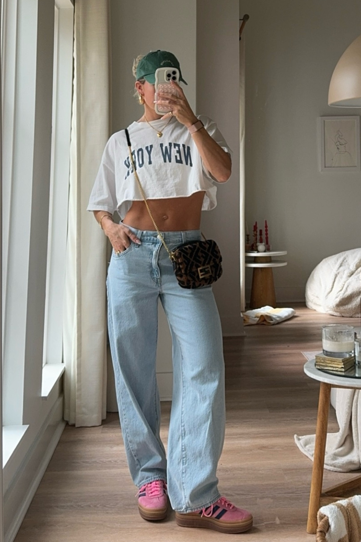 Tee is old brandy but the one linked looks the same if you just cut it off! I size up 2 sizes in the jeans to make them more baggy! 🫶🏼 

#LTKfindsunder100 #LTKsalealert #LTKstyletip