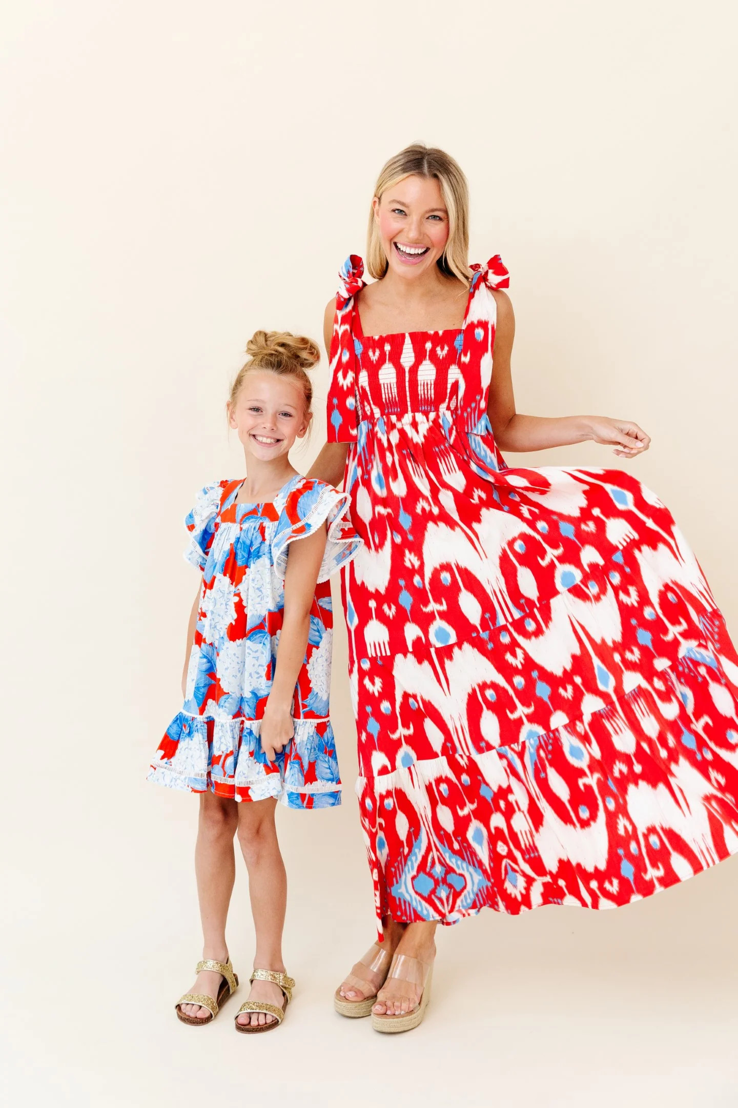 Sheridan French I Spring 2024 I Poppy Dress in Americana Hydrangea | Sheridan French