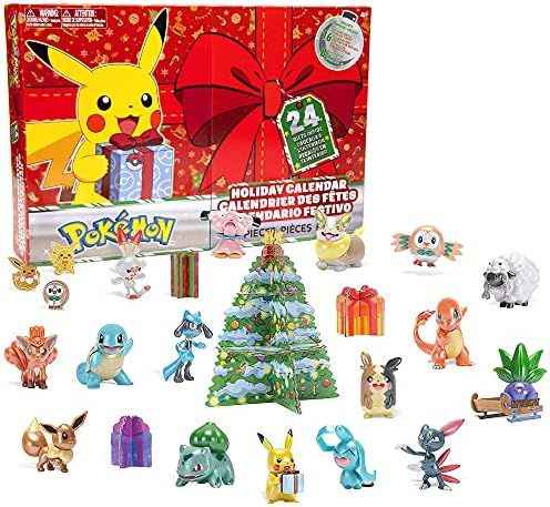 Pokemon 2021 Holiday Advent Calendar for Kids, 24 Gift Pieces - Includes 16 Toy Character Figures... | Amazon (US)