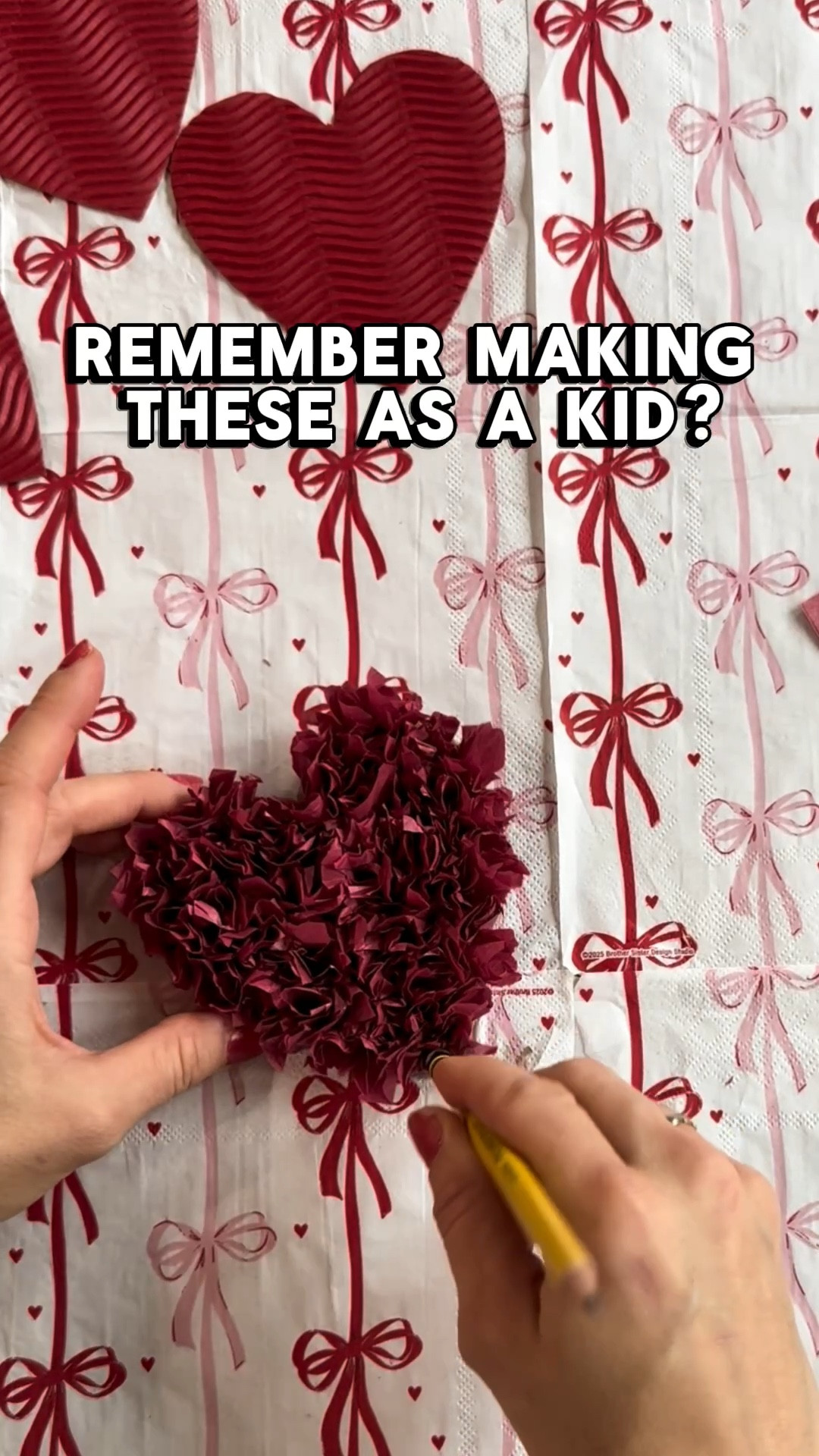Did you make these tissue paper hearts as a kid? The nostalgia! ♥️

#LTKSeasonal #LTKValentine #LTKHome