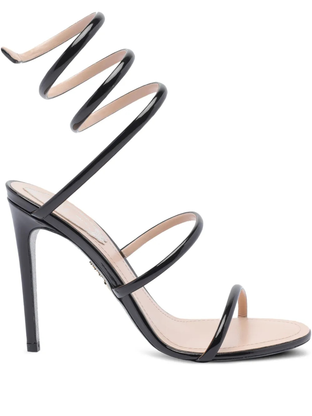 Cleo spiral-wrap patent-leather sandals | Farfetch Global