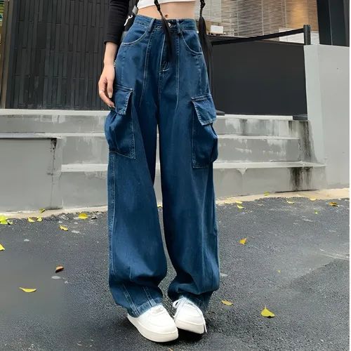 Porstina - High Rise Cargo Baggy Jeans | YesStyle Global