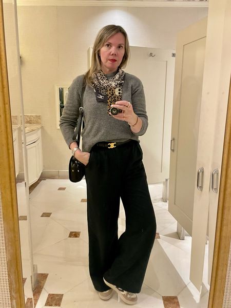 What I wore in NYC: cashmere sweater, fave wide leg pants, and my new Veja sneakers (with some luxe accessories) 

#LTKstyletip #LTKover40 #LTKSeasonal