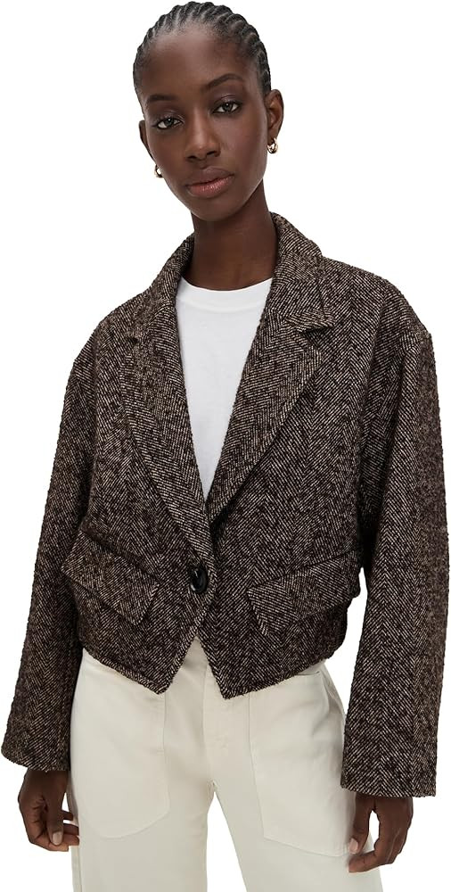 Apiece Apart Women's Ria Cropped Back Jacket | Amazon (US)