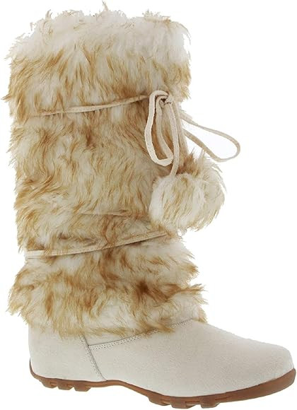 Blossom Talia-Hi Women Mukluk Faux Fur Boot Mid Calf Winter Snow White | Amazon (US)