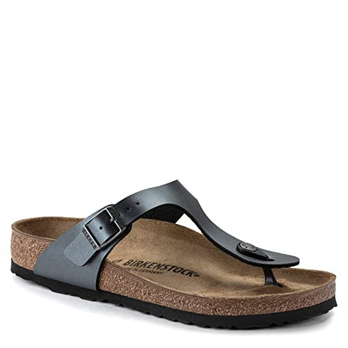 Birkenstock 1021428140 Gizeh Bf Metallic Black R 40 | Amazon (US)