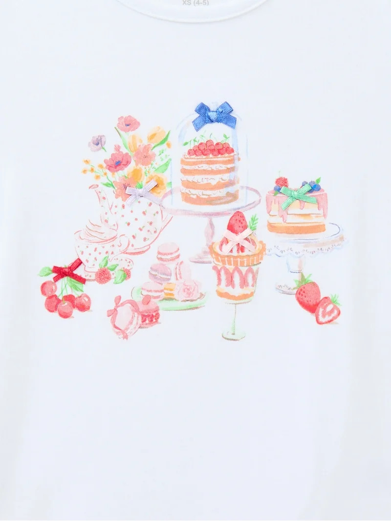Wonder Nation Girls' Embellished Graphic Tee with Short Sleeves, Sizes 4-18 & Plus | Walmart (US)