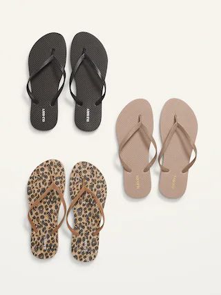 Flip-Flop Sandals 3-Pack for Women (Partially Plant-Based) | Old Navy (US)