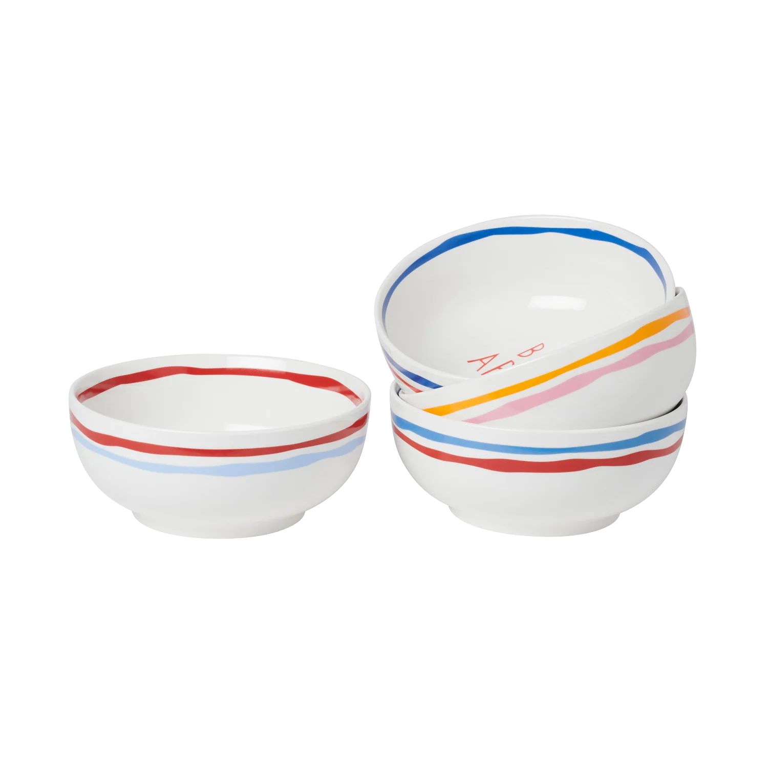 Red Italian Bowl Set | In the Roundhouse