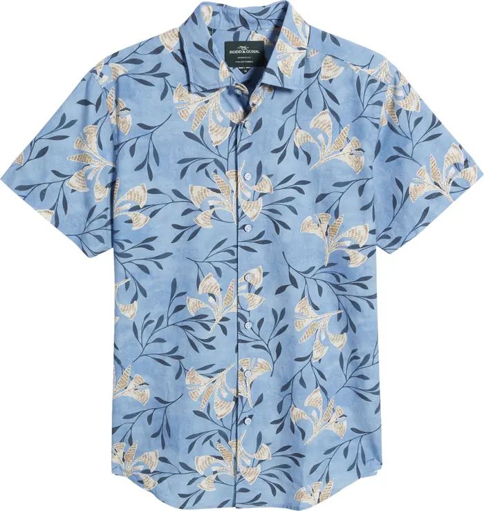 Allen Bell Floral Short Sleeve Button-Up Shirt | Nordstrom