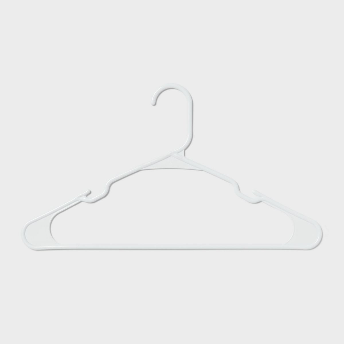 50pk Plastic Hangers White - Room Essentials™: Clothes Hangers for Shirts, Dresses, Tank Tops, ... | Target