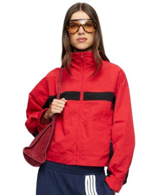 Lioness Women's Essential High Neck Windbreaker Jacket - Noir | Macy's