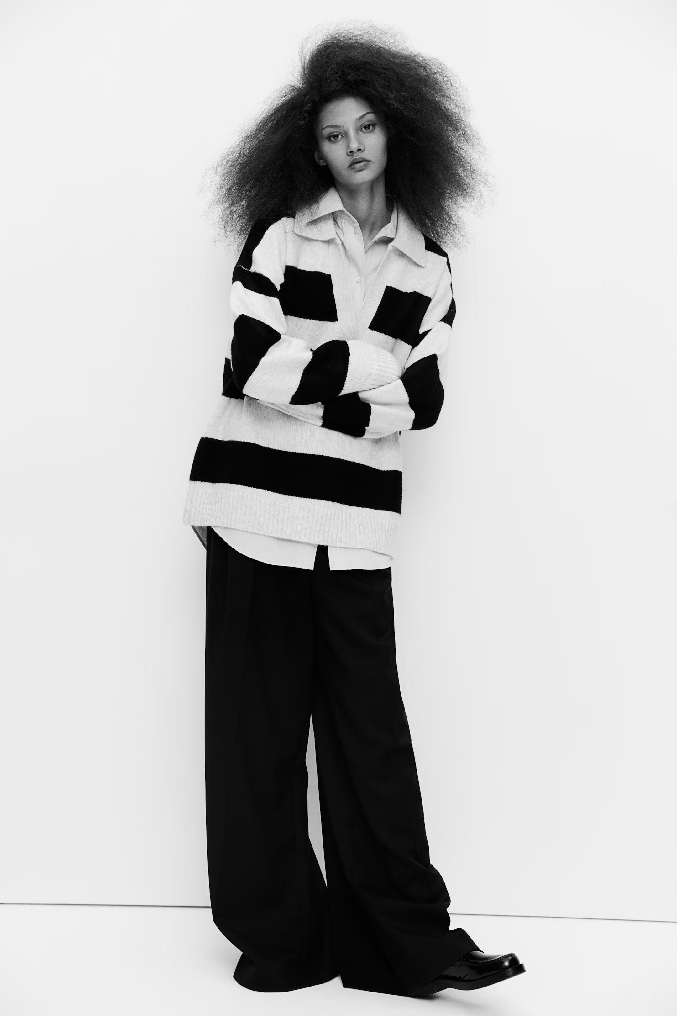 Fine-knit Collared Sweater | H&M (US + CA)