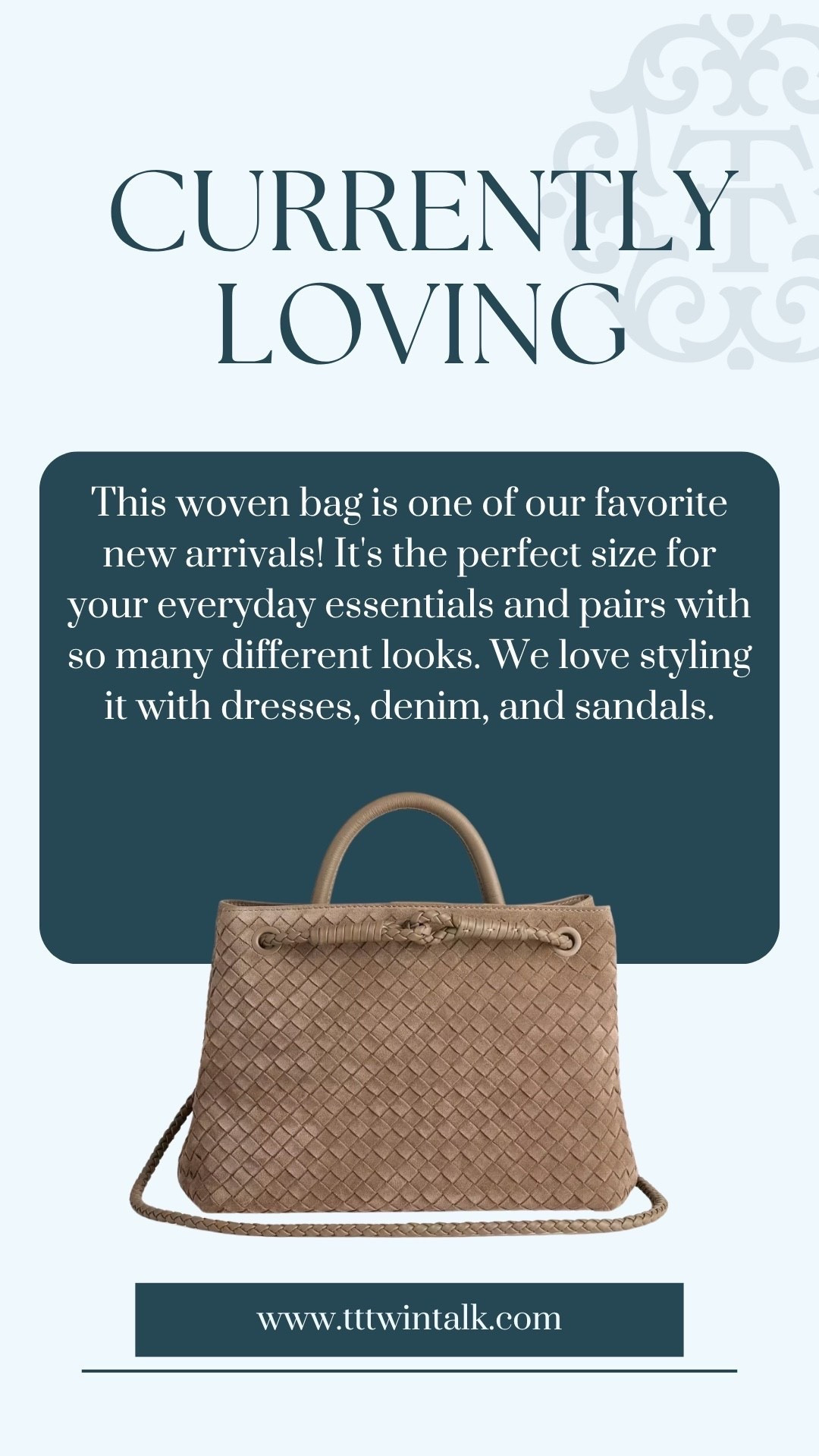 This woven bag is one of our favorite new arrivals! It's the perfect size for your everyday essentials and pairs with so many different looks. We love styling it with dresses, denim, and sandals.
s

#LTKOver40 #LTKMidsize #LTKdayinmylife
