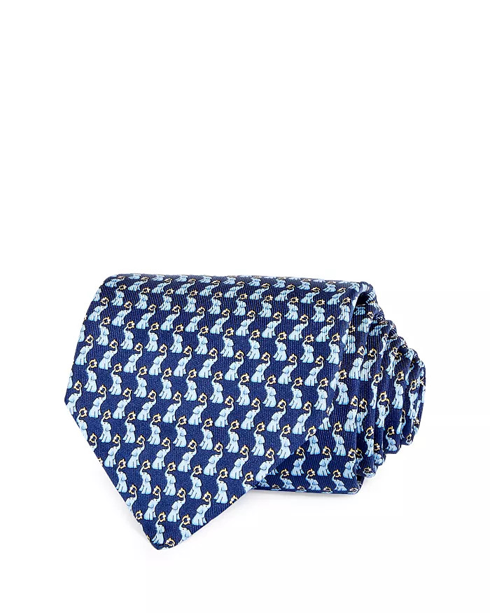 Nerio Elephant & Gancini Print Silk Classic Tie | Bloomingdale's (US)