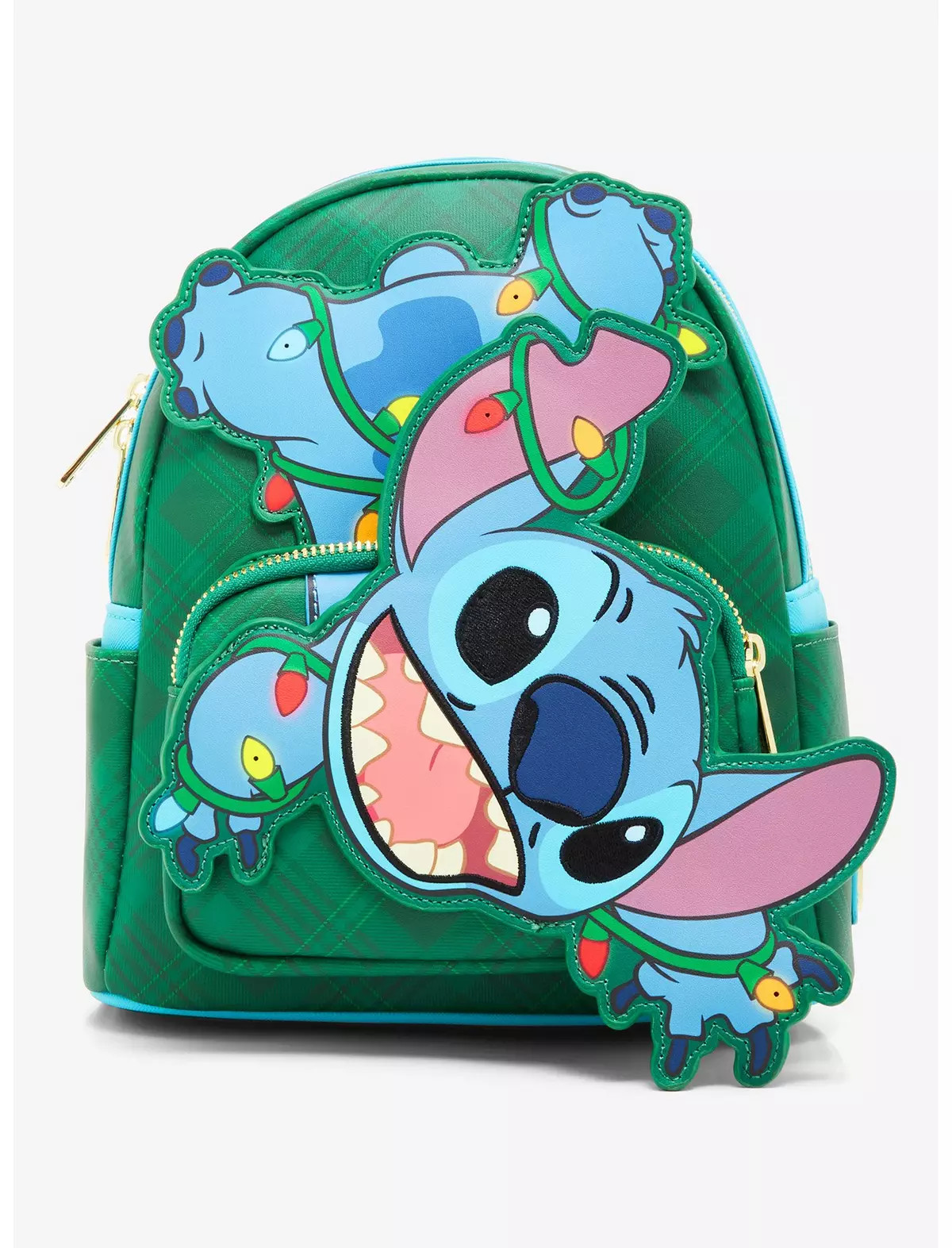 Loungefly Disney Lilo & Stitch Christmas Lights Stitch Light-Up Mini Backpack - BoxLunch Exclusiv... | BoxLunch
