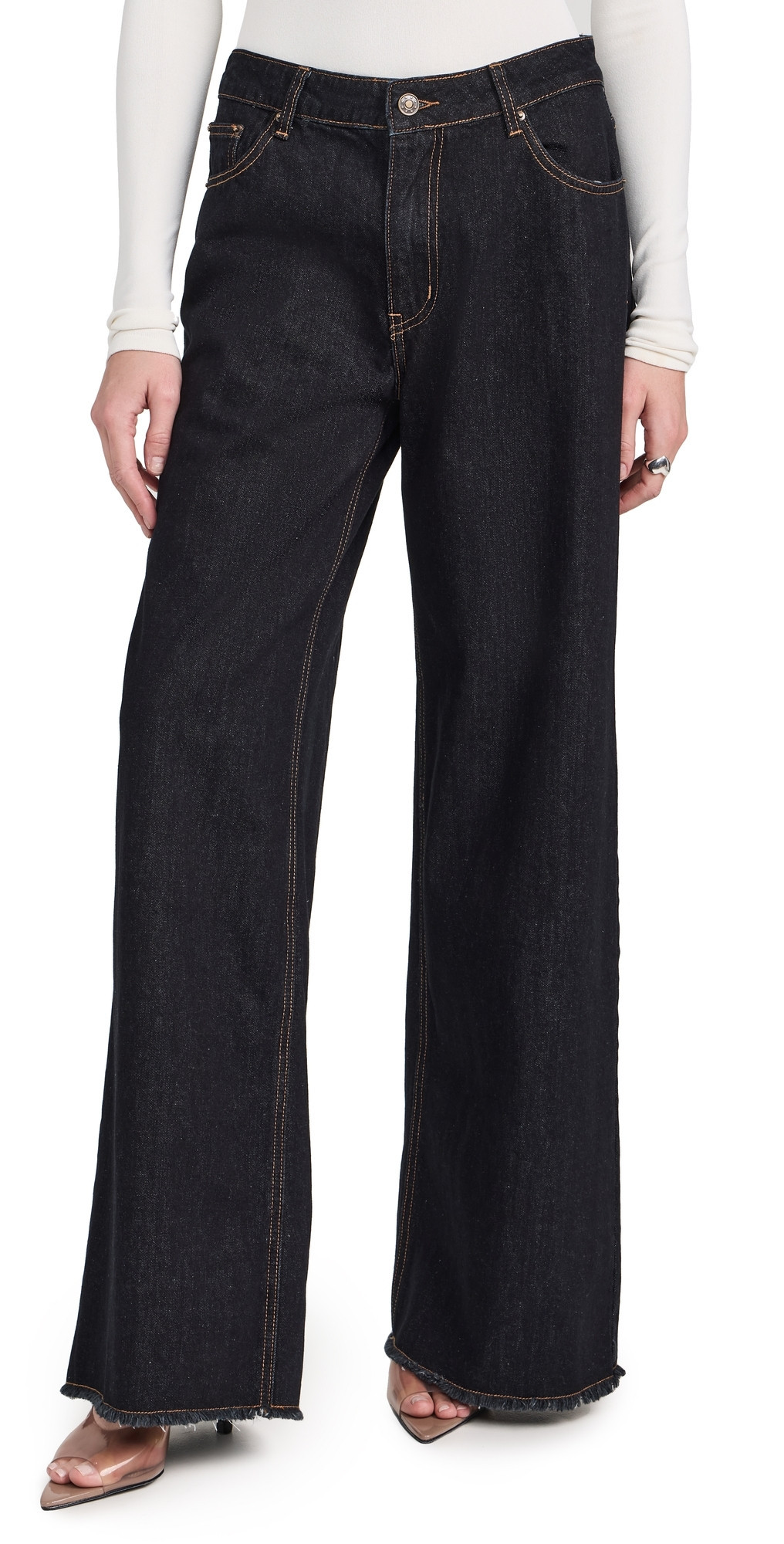 Lioness Eivissa Jeans Dark Denim L | Shopbop