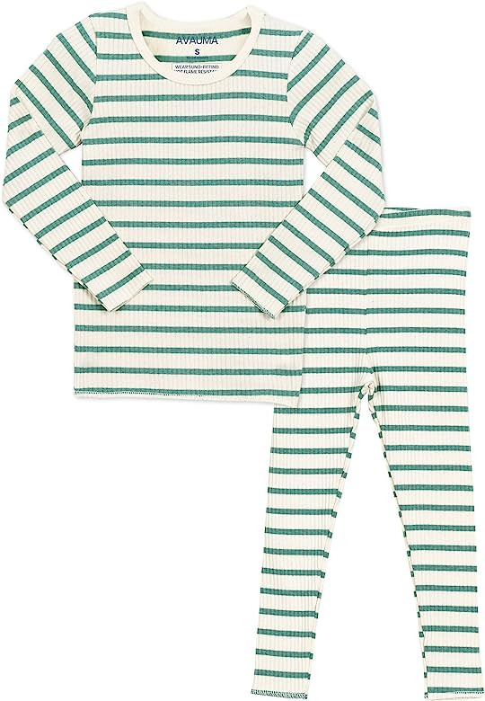 AVAUMA Baby Boys Girls Pajama Set 6M-7T Kids Cute Toddler Snug fit Pjs Cotton Sleepwear | Amazon (US)