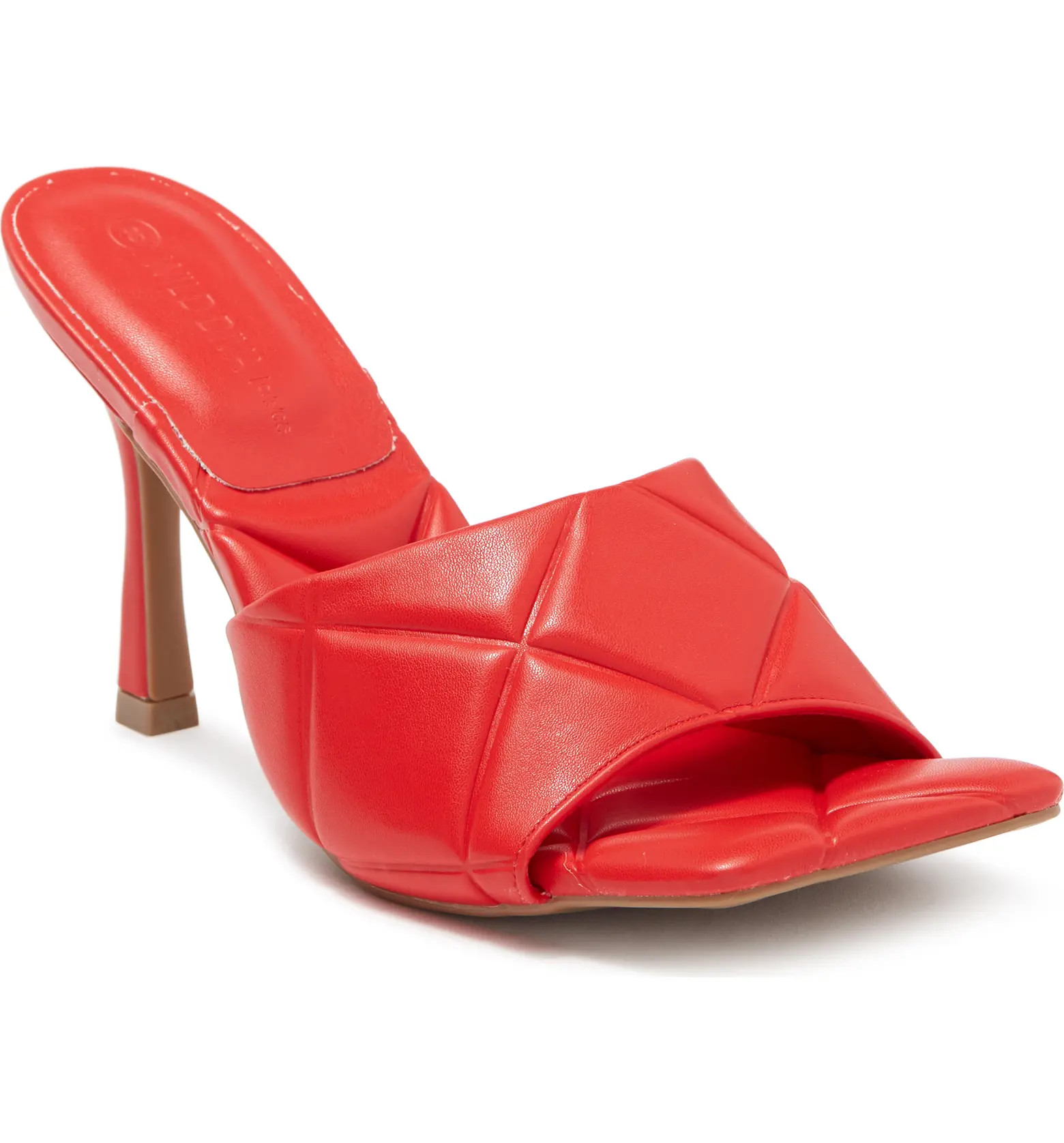 WILD DIVA LOUNGE Quilted Slide Heeled Sandal | Nordstromrack | Nordstrom Rack