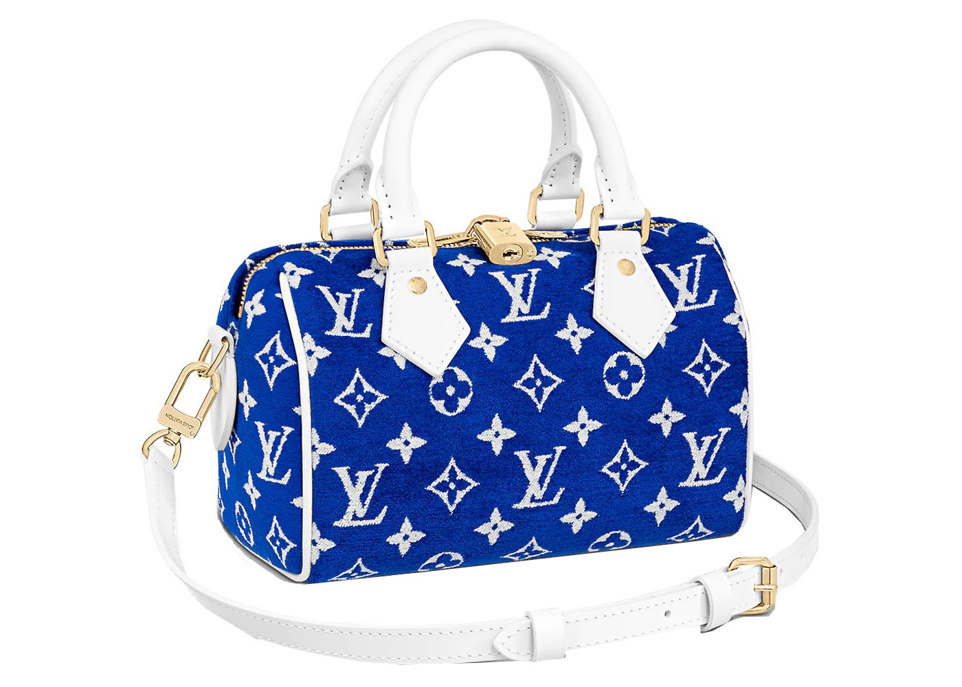 Men's Louis Vuitton Speedy Bandouliere 20 in Blue | StockX