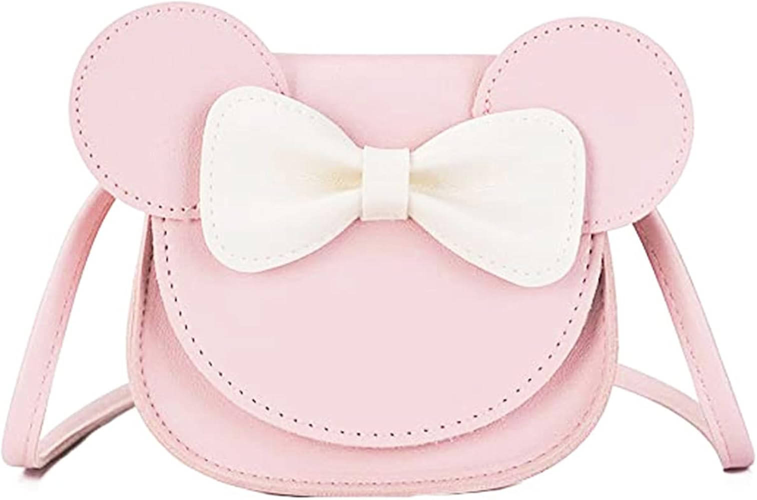 Little Girls Toddlers Mini Crossbody Shoulder Bag Coin Purse with Cute Mouse Ear Bowknot | Amazon (US)