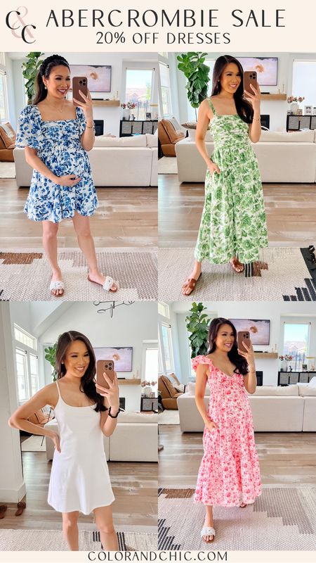 Abercrombie Dresses are all on sale for 20% off! Great sale for summer dresses. I love the bright colors, floral patterns, and styles of these dresses that are perfect for vacations, date nights, work and more

#LTKSeasonal #LTKsalealert #LTKstyletip