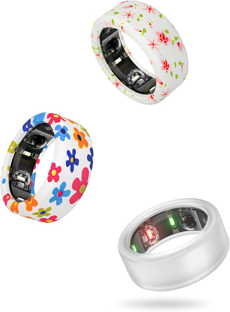 Silicone Ring Protector Compatible with Oura Ring, 3Pack Elastic Ring Cover for Oura Ring Gen 3 f... | Amazon (US)