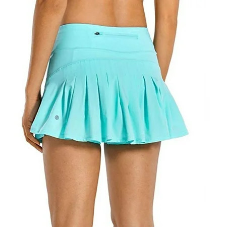 SYOND Women's Athletic Tennis Golf Skirts Mid-Waisted Pleated Shorts With Pocket (Sky blue) | Walmart (US)
