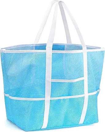 Ayieyill Large Mesh Beach Bag Tote Bag for Women | Amazon (US)