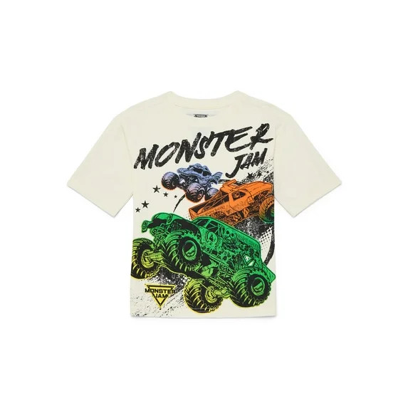 Monster Jam Boys Graphic Tee with Short Sleeves, Sizes 4-18 | Walmart (US)