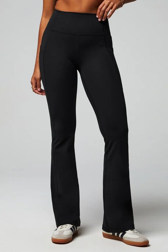 Oasis PureLuxe High-Waisted Pocket Kick Flare Trousers | Fabletics Europe