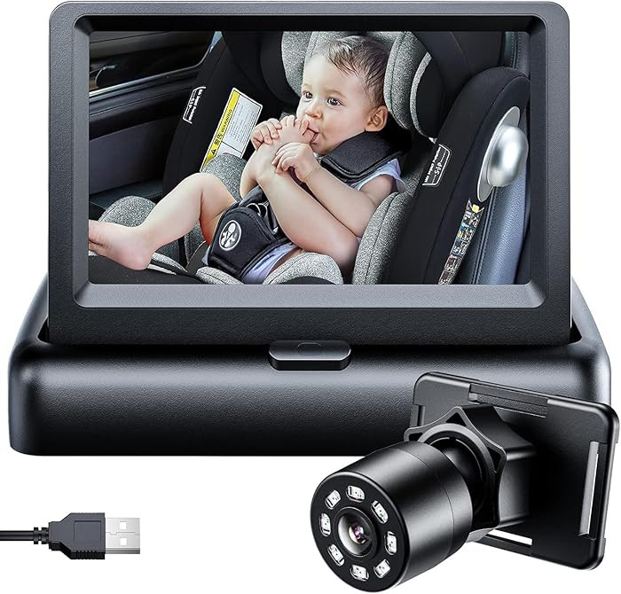 Itomoro Baby Car Camera, View Infant in Rear Facing Seat with Wide Crystal Clear View,USB Easy In... | Amazon (US)