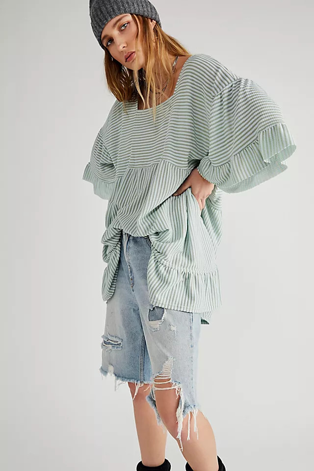 El Mar Striped Mini Dress | Free People (Global - UK&FR Excluded)