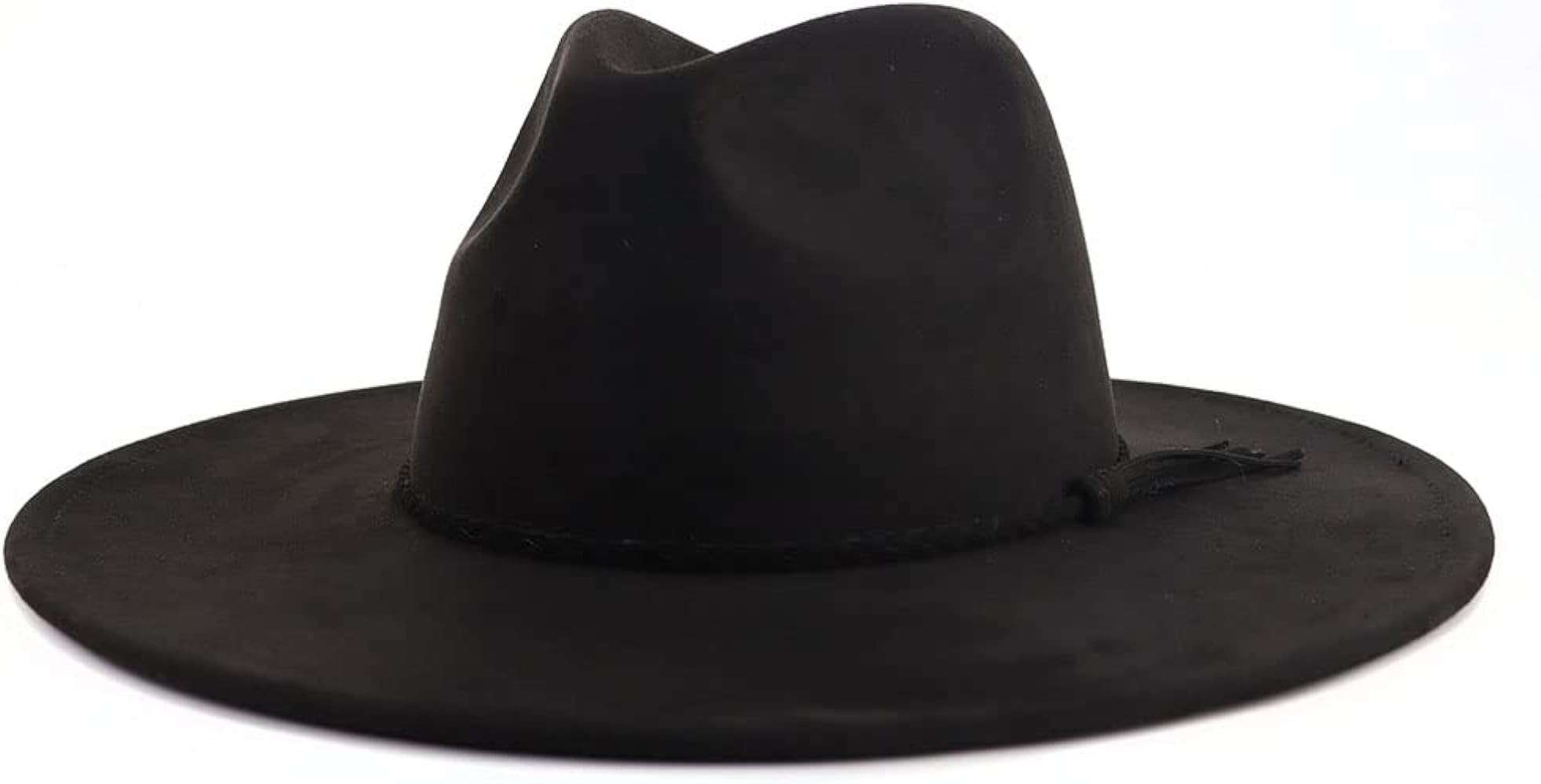 LIDHAY Big Wide Brim Fedora Hats for Women Men Western Suede Hat Large Felt Panama Hat Rancher Ha... | Amazon (US)