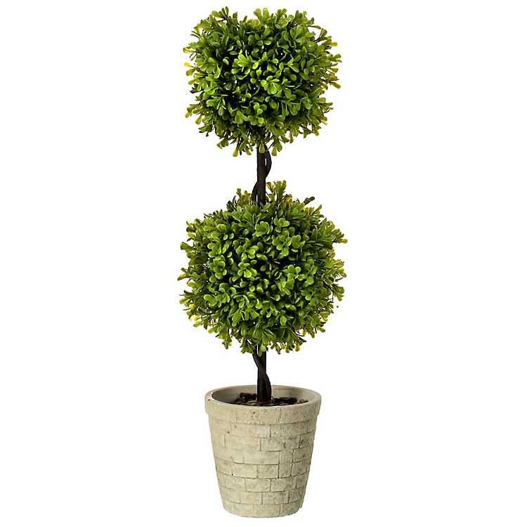 Boxwood Double-Ball Topiary, 24 in. | Kirkland's Home