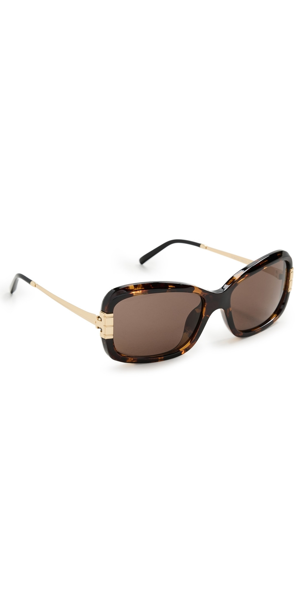 Tory Burch Square Sunglasses Tortoise One Size | Shopbop