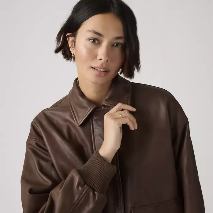 Genuine Leather Kennedy Dad Jacket | Levi's US