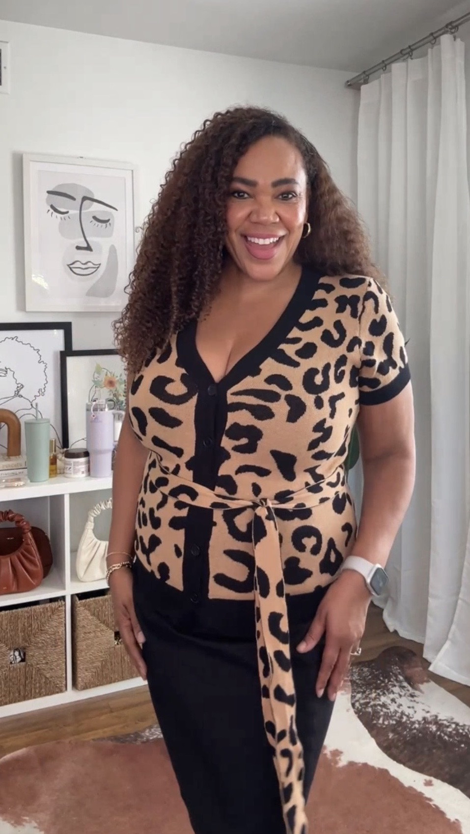 Vintage vibes right here with this @oxknit sweater on @amazon Use promo code IB0FNVE5 for a 15% discount‼️Wearing a large. 

This is from my weekly styling and shopping 🛒 @amazonlive livestream show 📺 on my @amazon storefront.  I share styling tips, deals, and exclusive promo codes. Go to the link 🔗 in bio to follow me on Amazon and to get notifications of when I go live!