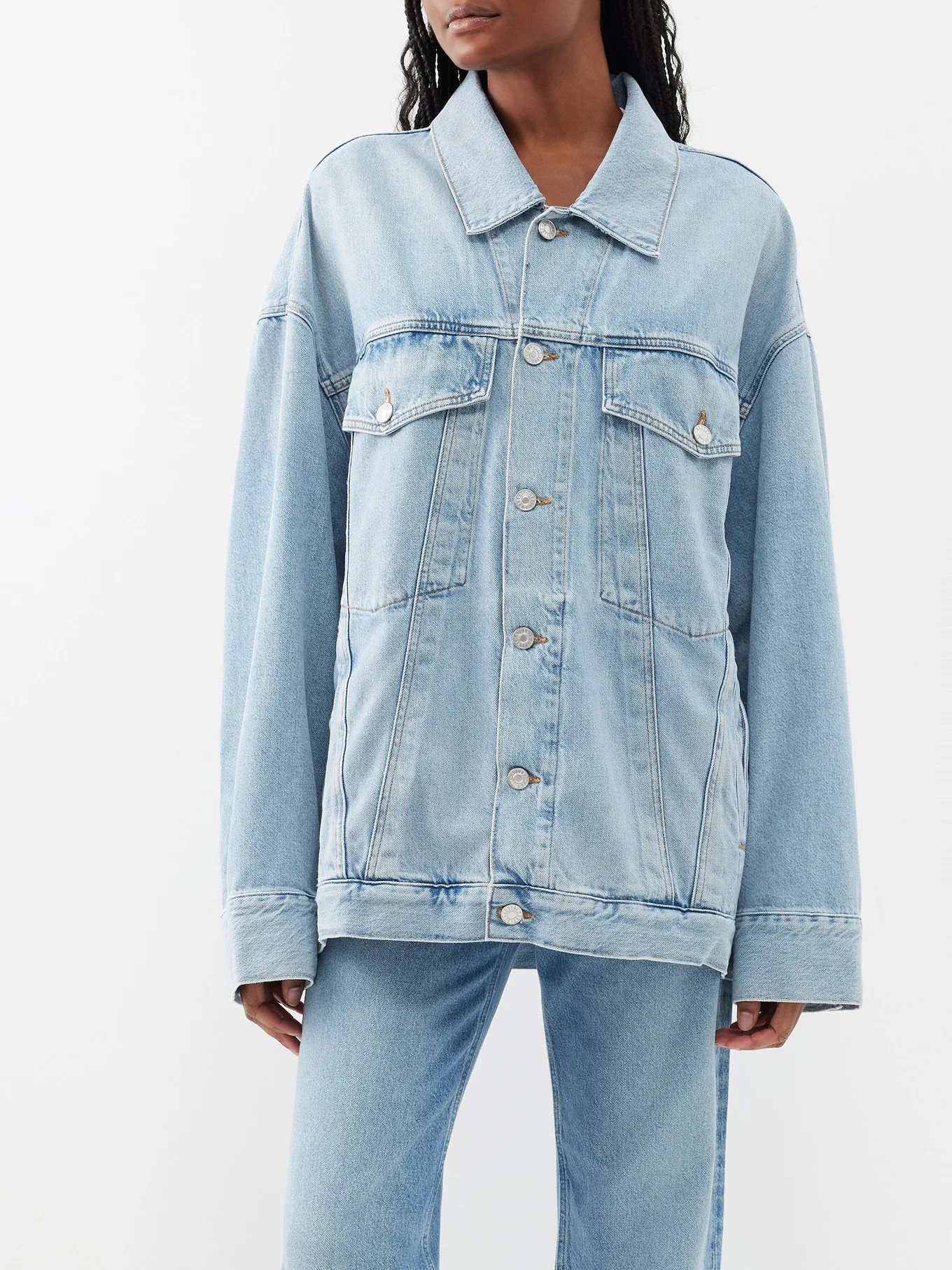 Wayne oversized organic-cotton blend denim jacket | Matches (US)