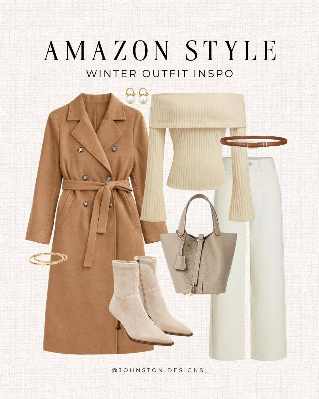 Stay stylish this winter with these cozy and chic Amazon finds! From warm coats to trendy tops, keep it fashionable and comfortable. 

Peacoat, off the shoulder top, ivory jeans, neutral style, luxury look for less handbag, Amazon fashion.
 

 #LTKootd #LTKSeasonal #LTKFindsUnder100