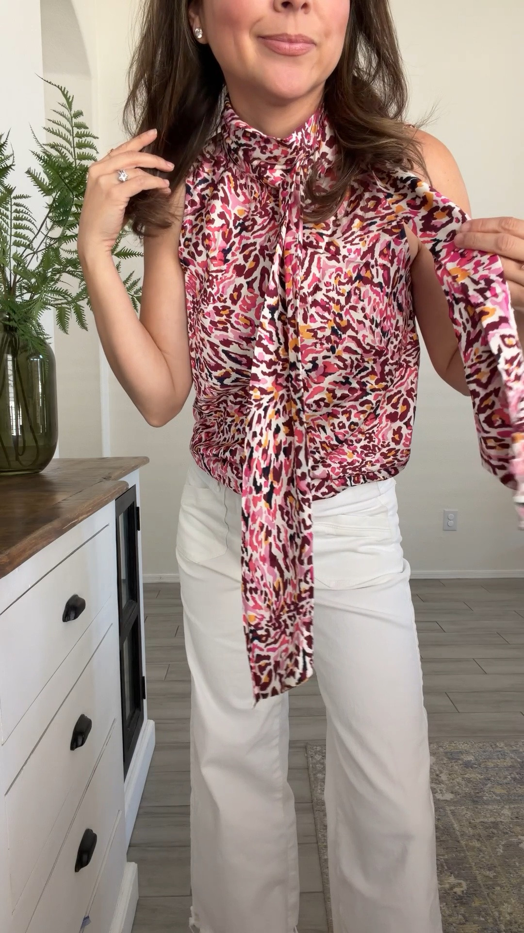 The kind of top that makes white jeans feel easy instead of intimidating. Lightweight, flattering, and gives “put together” without trying too hard. Perfect for summer dinners, vacations, or when you want your outfit to do the work for you.


petite-friendly outfit, white jeans outfit, summer outfit idea, elevated casual style, vacation outfit, colorful blouse outfit, 5’2 style, chic mom outfit

#LTKootd #LTKSaleAlert